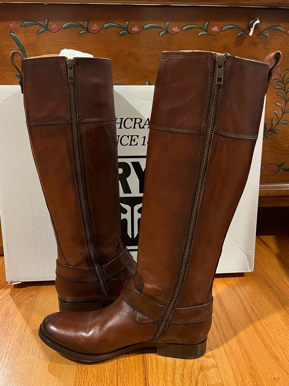 Frye | Melissa Harness Inside Zipper | Redwood | Size 7 M | Worn Once - Picture 6 of 16